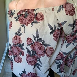 Off The Shoulder Floral Top